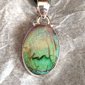 Sterling Opal .925 Silver Pendant